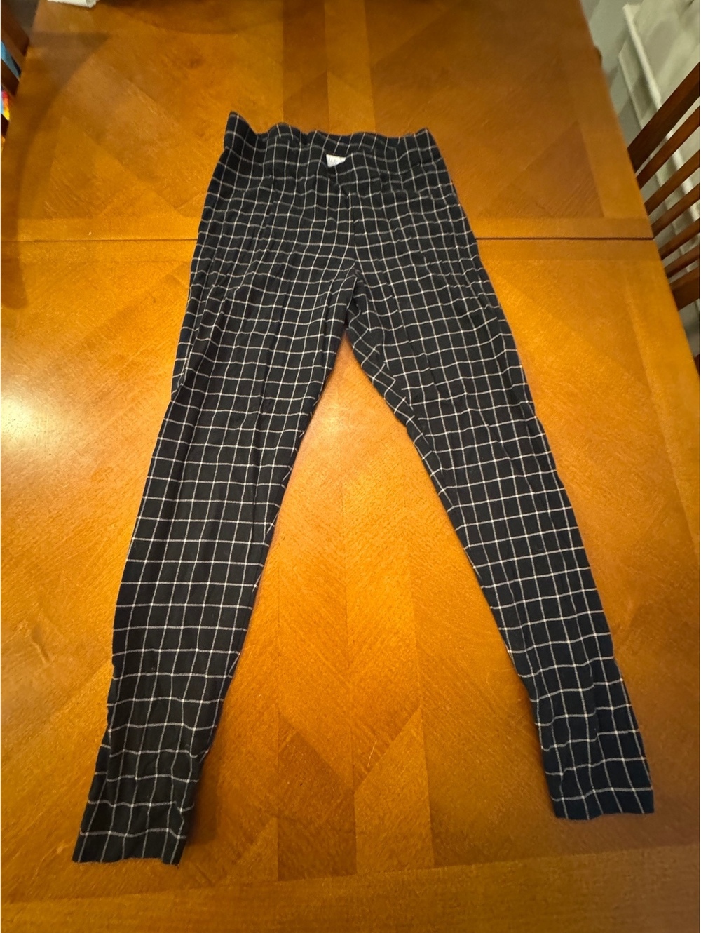 Old Navy Windowpane Checkered Leggings size L 3222
